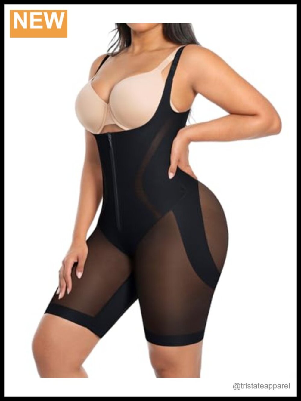SHAPELLX Open Bust Butt Lifting Tummy Control Shapewear Bodysuit